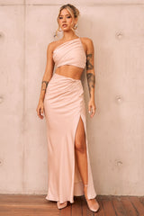 Make You Mine Maxi Skirt - Beige