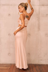 Make You Mine Maxi Skirt - Beige