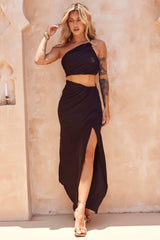 Make You Mine Maxi Skirt - Black