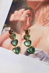 Days Of Love Earrings - Green