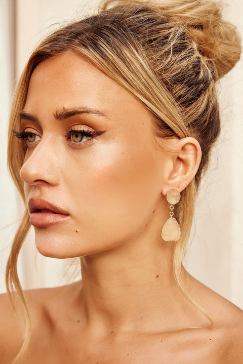 Free Addition Earrings - Beige | Sage and Paige AUS.