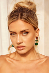 Sparks Earrings - Green