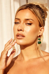 Sparks Earrings - Green