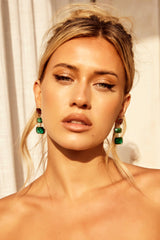 Sparks Earrings - Green