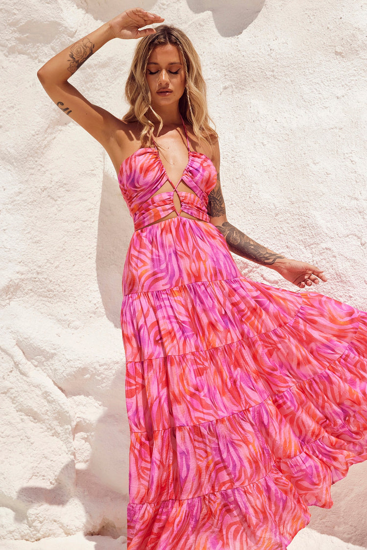 Dreamy Sun Maxi Dress - Pink Multi