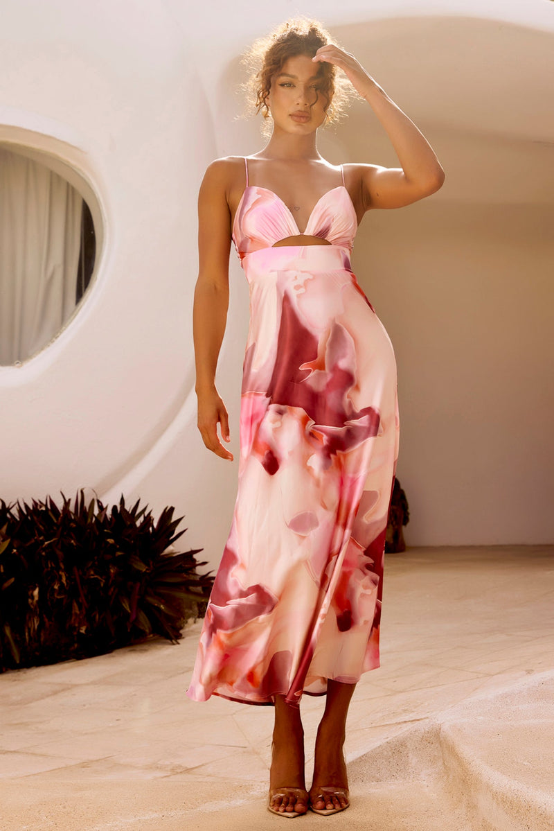 Celia Maxi Dress - Pink Multi