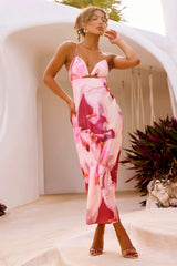 Celia Maxi Dress - Pink Multi