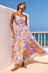 Magic Lifestyle Maxi Dress - Purple Multi