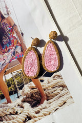 Unique Touch Earrings - Pink