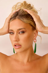 Daybreaker Earrings - Green Pink