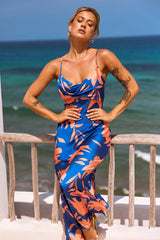 Mad Love Maxi Dress - Blue Multi