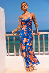 Mad Love Maxi Dress - Blue Multi