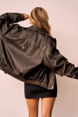 Cozy Opal Vegan Jacket - Brown