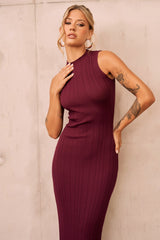 Significant Others Knit Midi Dress - Wine