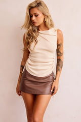 Eyes On Me Knit Top - Beige