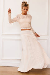 Rue Knit Maxi Skirt - Ivory