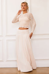 Rue Knit Maxi Skirt - Ivory