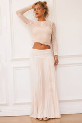 Rue Knit Maxi Skirt - Ivory