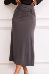 Front Runner Midi Skirt - Grey