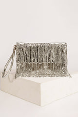 Shine With Me Clutch Bag - Sliver